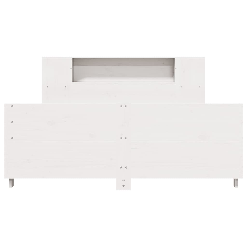 Σκελετός Κρεβ. Χωρίς Στρώμα Λευκό 120x190 εκ Μασίφ Πεύκο