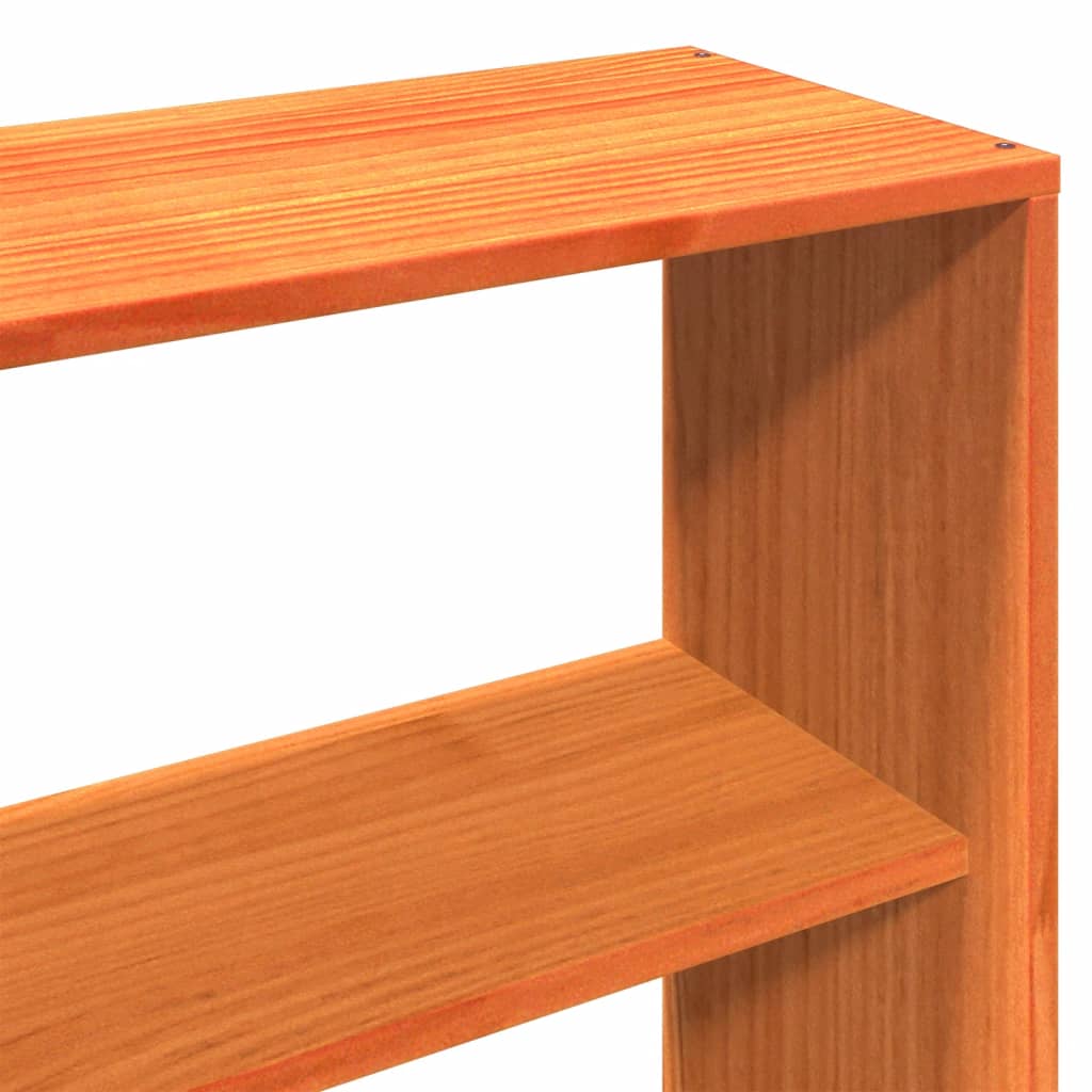 Σκελετός Κρεβ. Χωρίς Στρώμα Καφέ Κεριού 200x200 εκ Μασίφ Πεύκο