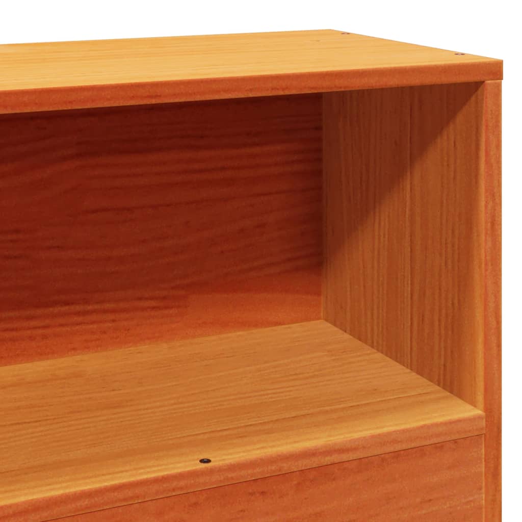 Σκελετός Κρεβ. Χωρίς Στρώμα Καφέ Κεριού 75x190 εκ Μασίφ Πεύκο