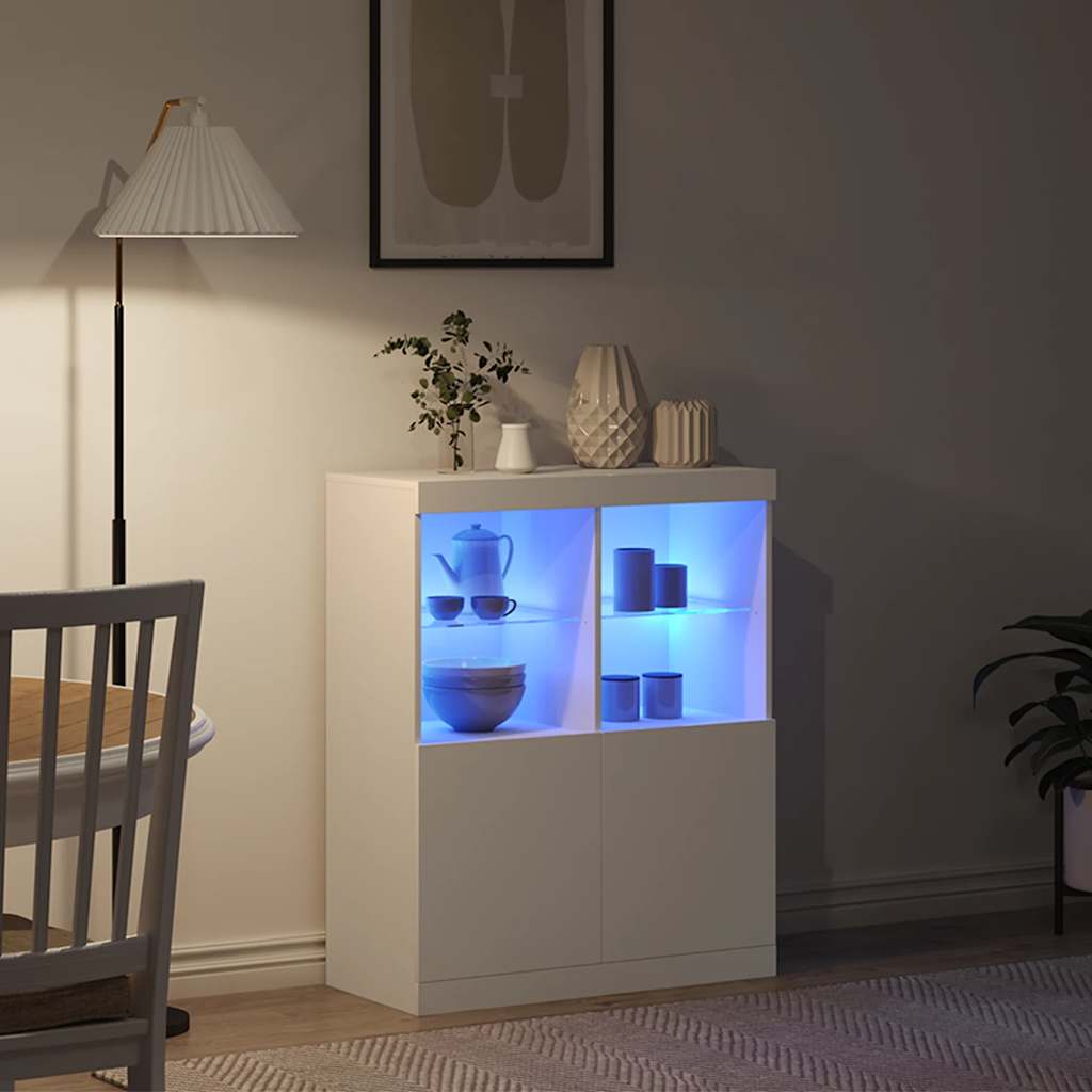 Sideboard Λευκό 81x37x100 cm Κατασκευασμένο ξύλο