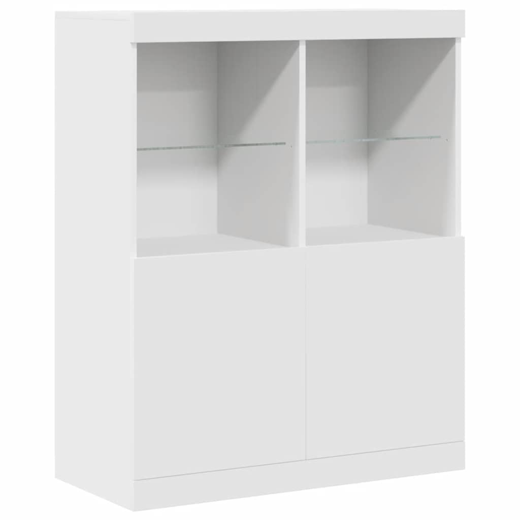 Sideboard Λευκό 81x37x100 cm Κατασκευασμένο ξύλο