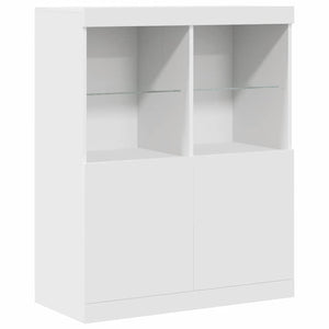 Sideboard Λευκό 81x37x100 cm Κατασκευασμένο ξύλο