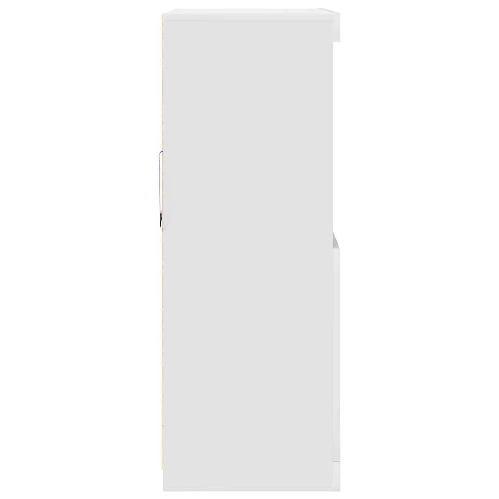 Sideboard Λευκό 81x37x100 cm Κατασκευασμένο ξύλο