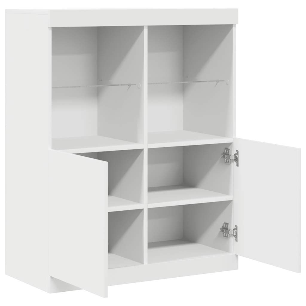 Sideboard Λευκό 81x37x100 cm Κατασκευασμένο ξύλο