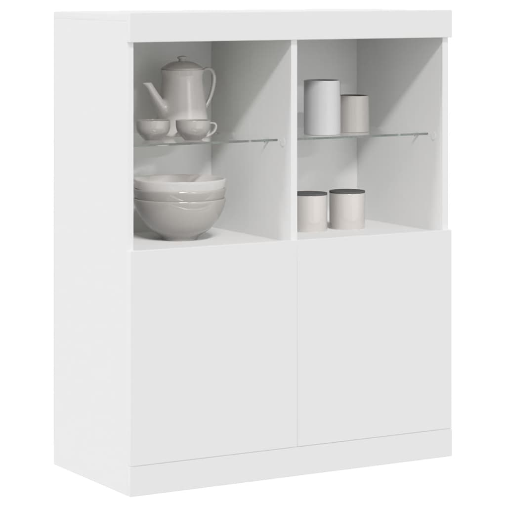 Sideboard Λευκό 81x37x100 cm Κατασκευασμένο ξύλο