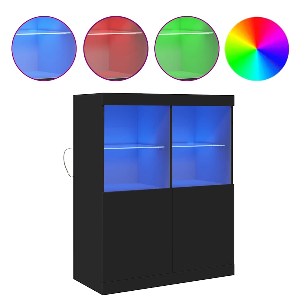 Ντουλάπι Μαύρο 81x37x100 εκ. από Επεξεργασμένο Ξύλο - Pakobazaar