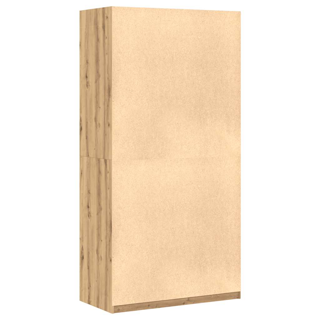 Ντουλάπα Τεχνίτης Δρυς 100x50x200 εκ Επεξεργασμένο Ξύλο