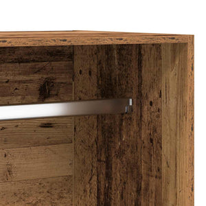 Ντουλάπα Όψη Παλαιού Ξύλου 100x50x200εκ. από Επεξεργασμένο Ξύλο - Pakobazaar