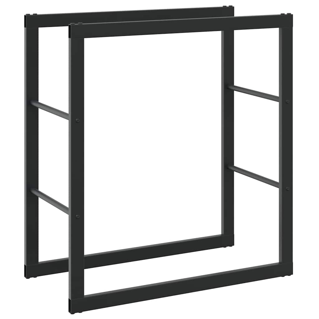 Ράφι Καυσόξυλων Μαύρο 55x30x61 εκ. Ατσάλινο