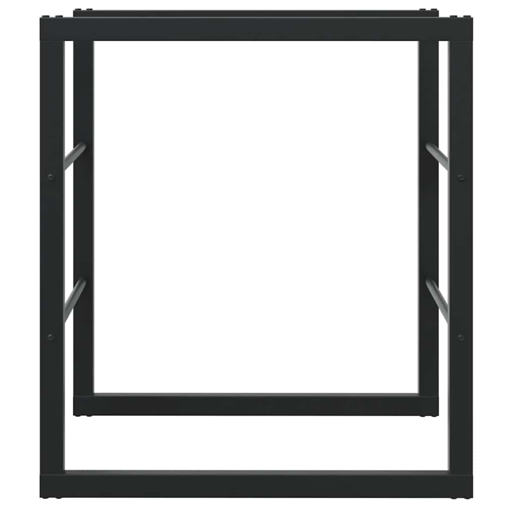 Ράφι Καυσόξυλων Μαύρο 55x30x61 εκ. Ατσάλινο