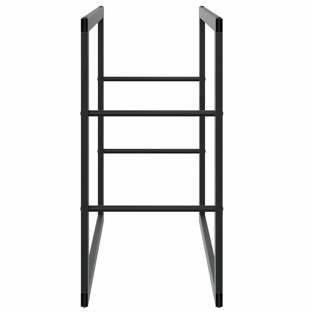 Ράφι Καυσόξυλων Μαύρο 55x30x61 εκ. Ατσάλινο