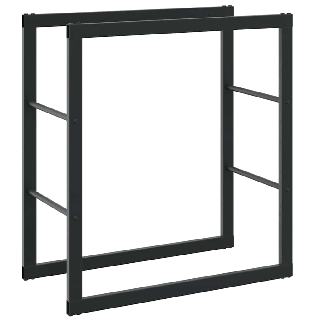 Ράφι Καυσόξυλων Μαύρο 55x30x61 εκ. Ατσάλινο