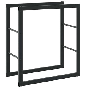 Ράφι Καυσόξυλων Μαύρο 55x30x61 εκ. Ατσάλινο