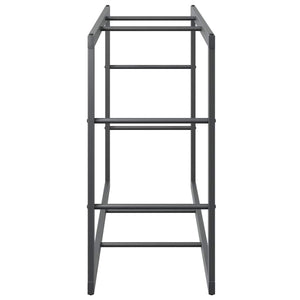 Ράφι Καυσόξυλων Μαύρο 110x30x61 εκ. Ατσάλινο - Pakobazaar