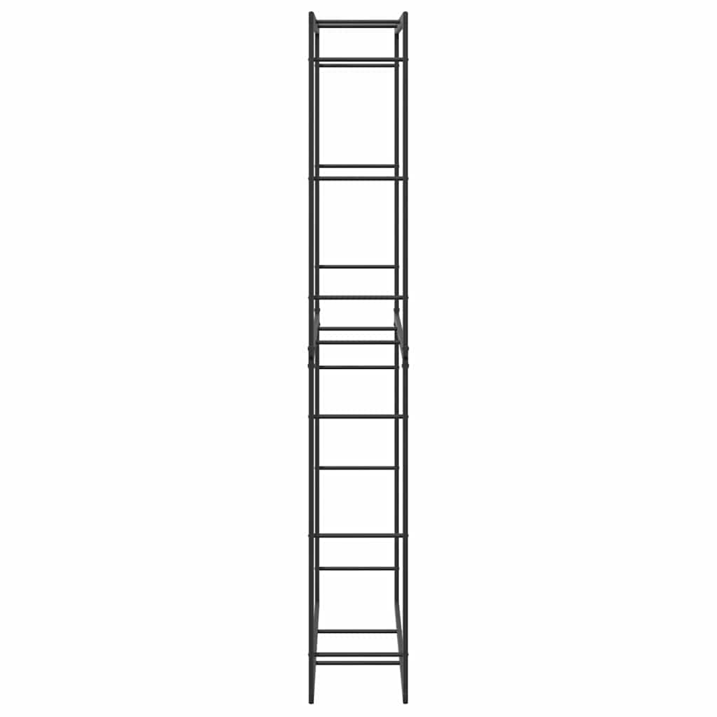 Ράφι για καυσόξυλα Μαύρο 100x30x209 cm Χάλυβας - Pakobazaar