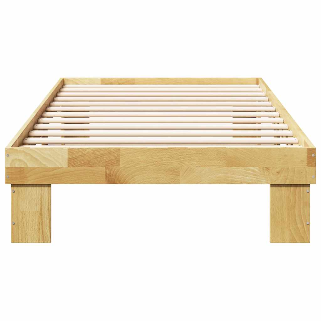 Πλαίσιο κρεβατιού χωρίς στρώμα 100x200 cm μασίφ ξύλο δρυς