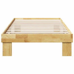 Πλαίσιο κρεβατιού  χωρίς στρώμα 75x190 cm μασίφ ξύλο δρυς - Pakobazaar