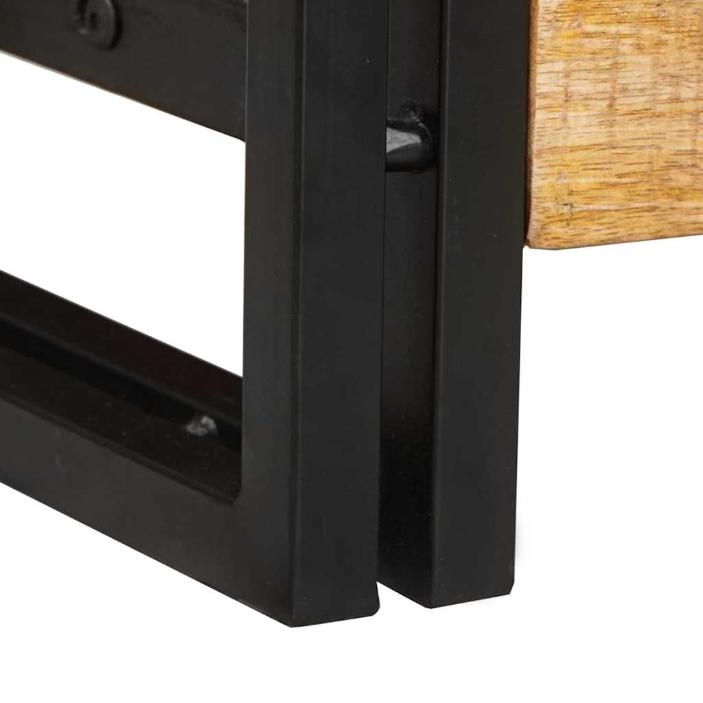 Τραπέζια Κονσόλες με συρτάρι 2 pcs Καφέ Στερεό ξύλο μάνγκο