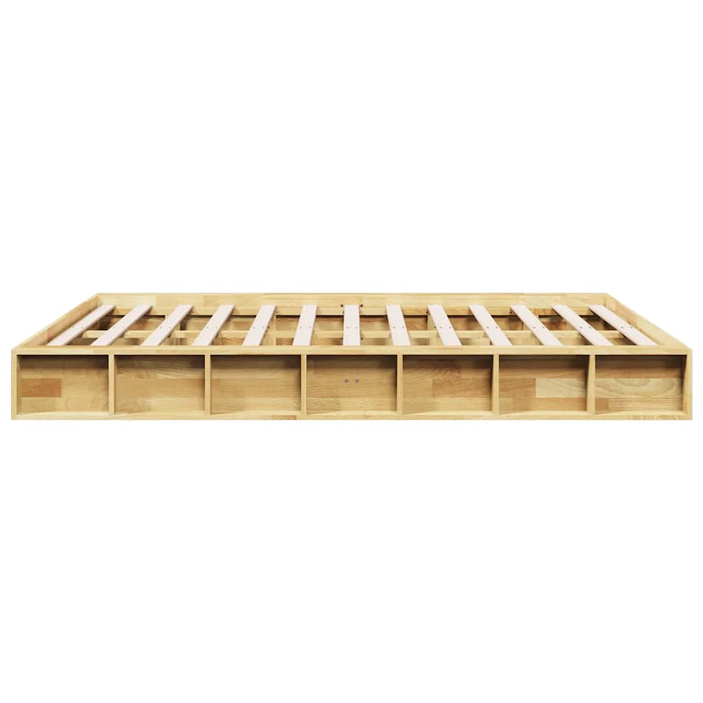 Πλαίσιο κρεβατιού χωρίς στρώμα 140x200 cm μασίφ ξύλο δρυς