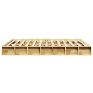 Πλαίσιο κρεβατιού χωρίς στρώμα 160x200 cm μασίφ ξύλο δρυς