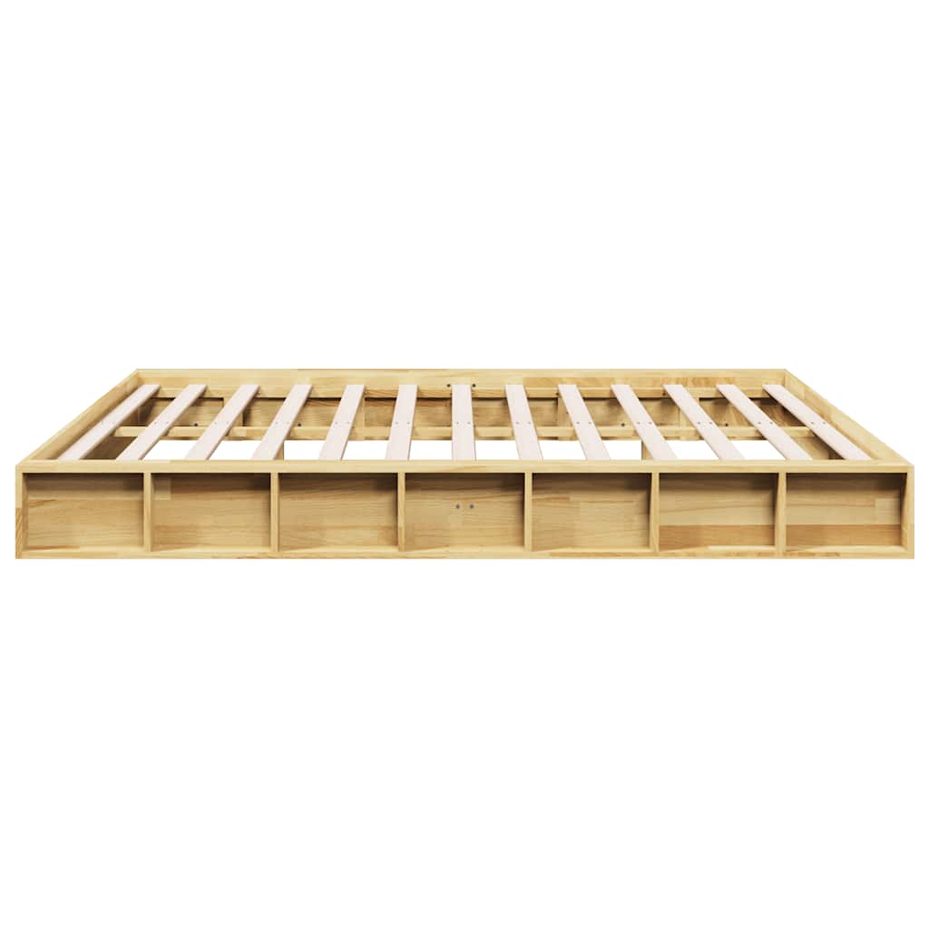 Πλαίσιο κρεβατιού χωρίς στρώμα 180x200 cm μασίφ ξύλο δρυς