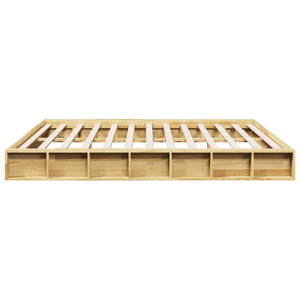 Πλαίσιο κρεβατιού χωρίς στρώμα 180x200 cm μασίφ ξύλο δρυς