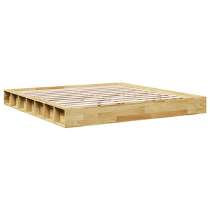 Πλαίσιο κρεβατιού χωρίς στρώμα 180x200 cm μασίφ ξύλο δρυς