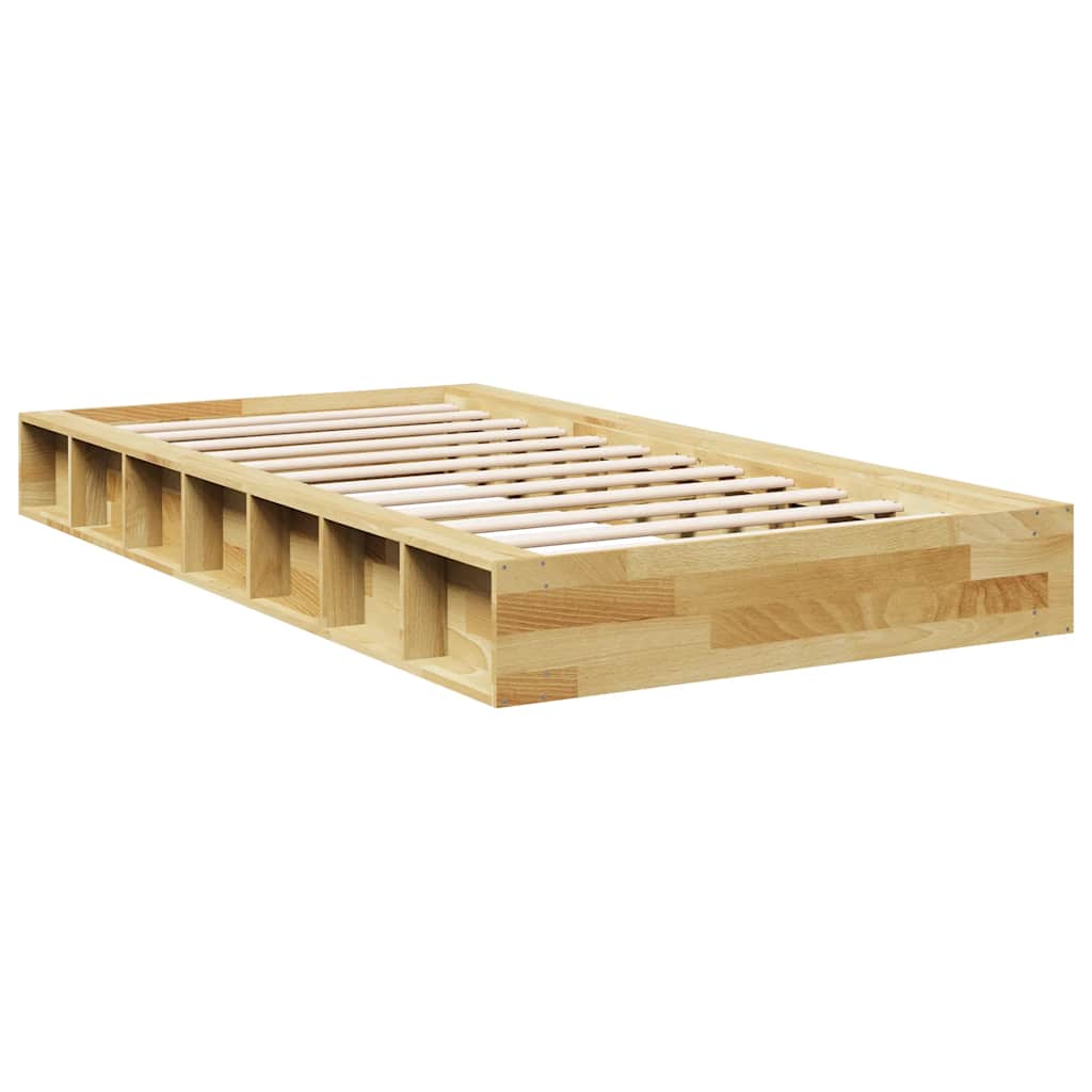 Πλαίσιο κρεβατιού χωρίς στρώμα 90x190 cm μασίφ ξύλο δρυς