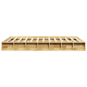 Πλαίσιο κρεβατιού χωρίς στρώμα 120x190 cm μασίφ ξύλο δρυς