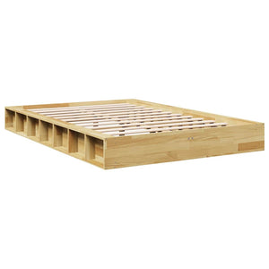 Πλαίσιο κρεβατιού χωρίς στρώμα 120x190 cm μασίφ ξύλο δρυς