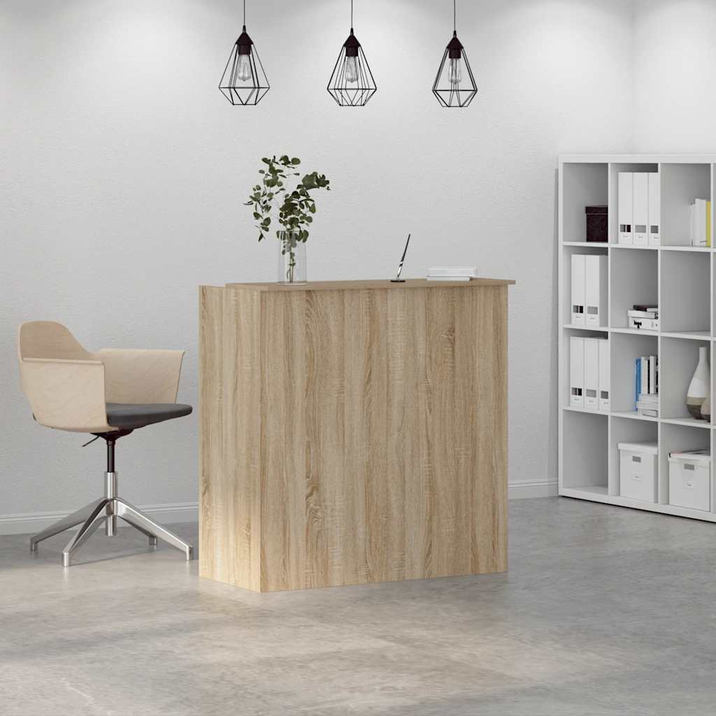 Γραφείο Υποδοχής από Ξύλο Sonoma Δρυς 100x50x103,5 εκ. από Τεχνητό Ξύλο - Pakobazaar