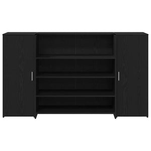 Γραφείο Υποδοχής Μαύρη Δρυς 180x50x103,5 εκ. από Τεχνητό Ξύλο