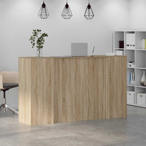Γραφείο υποδοχής Sonoma Δρυς 180x50x103,5εκ. Επεξεργασμένο Ξύλο - Pakobazaar
