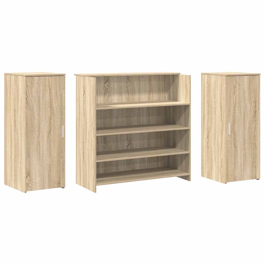 Γραφείο υποδοχής Sonoma Δρυς 180x50x103,5εκ. Επεξεργασμένο Ξύλο - Pakobazaar