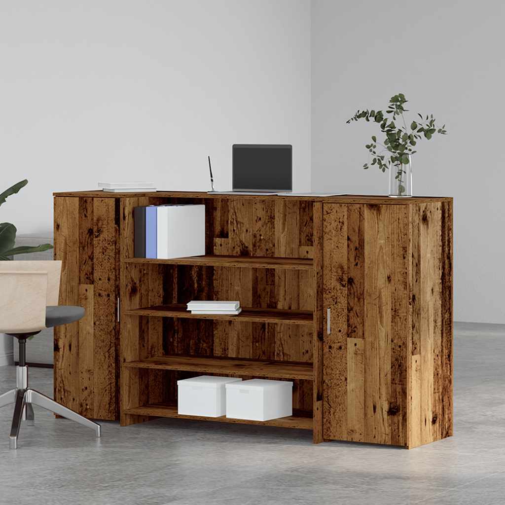 Γραφείο υποδοχής Παλιό Ξύλο 180x50x103,5 εκ. Επεξεργασμένο Ξύλο - Pakobazaar