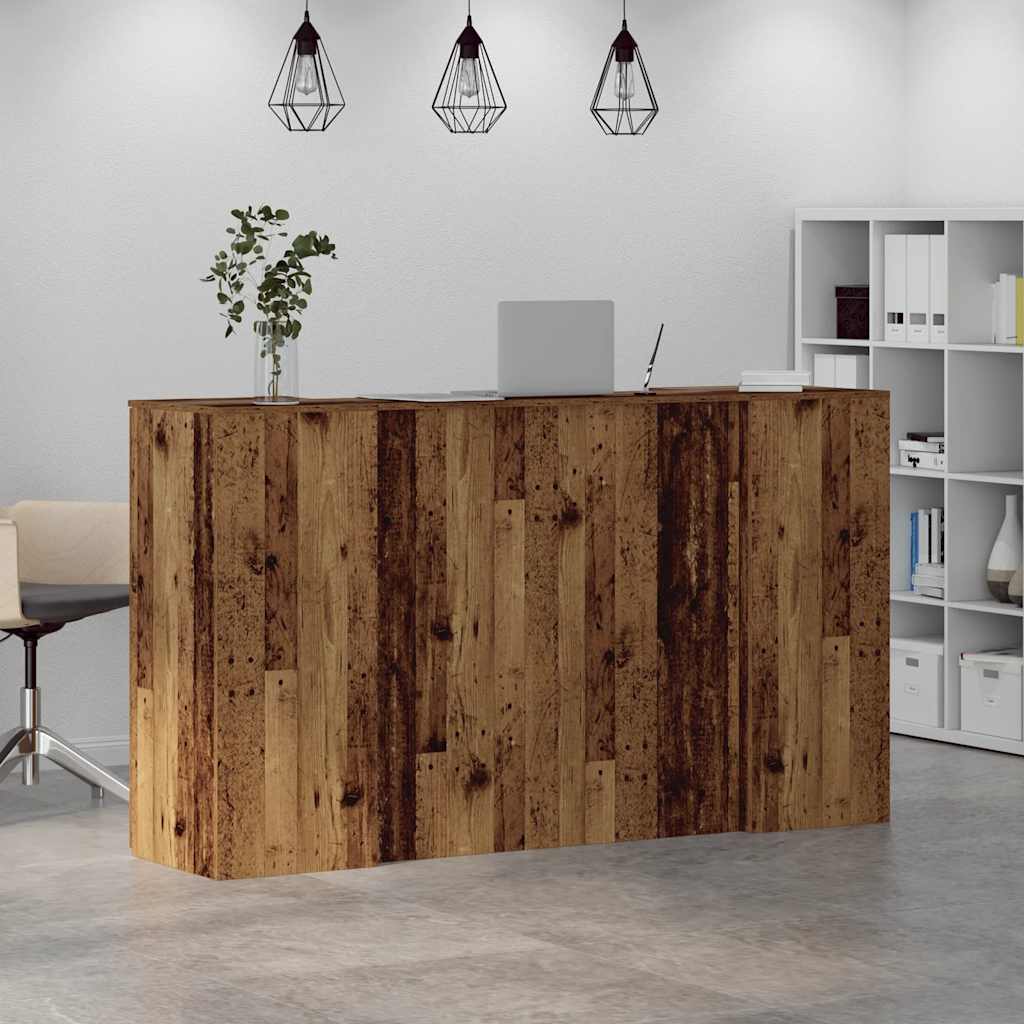 Γραφείο υποδοχής Παλιό Ξύλο 180x50x103,5 εκ. Επεξεργασμένο Ξύλο - Pakobazaar
