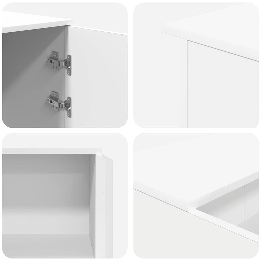 Γραφείο Υποδοχής Λευκό 200x50x103,5 εκ. από Τεχνητό Ξύλο - Pakobazaar