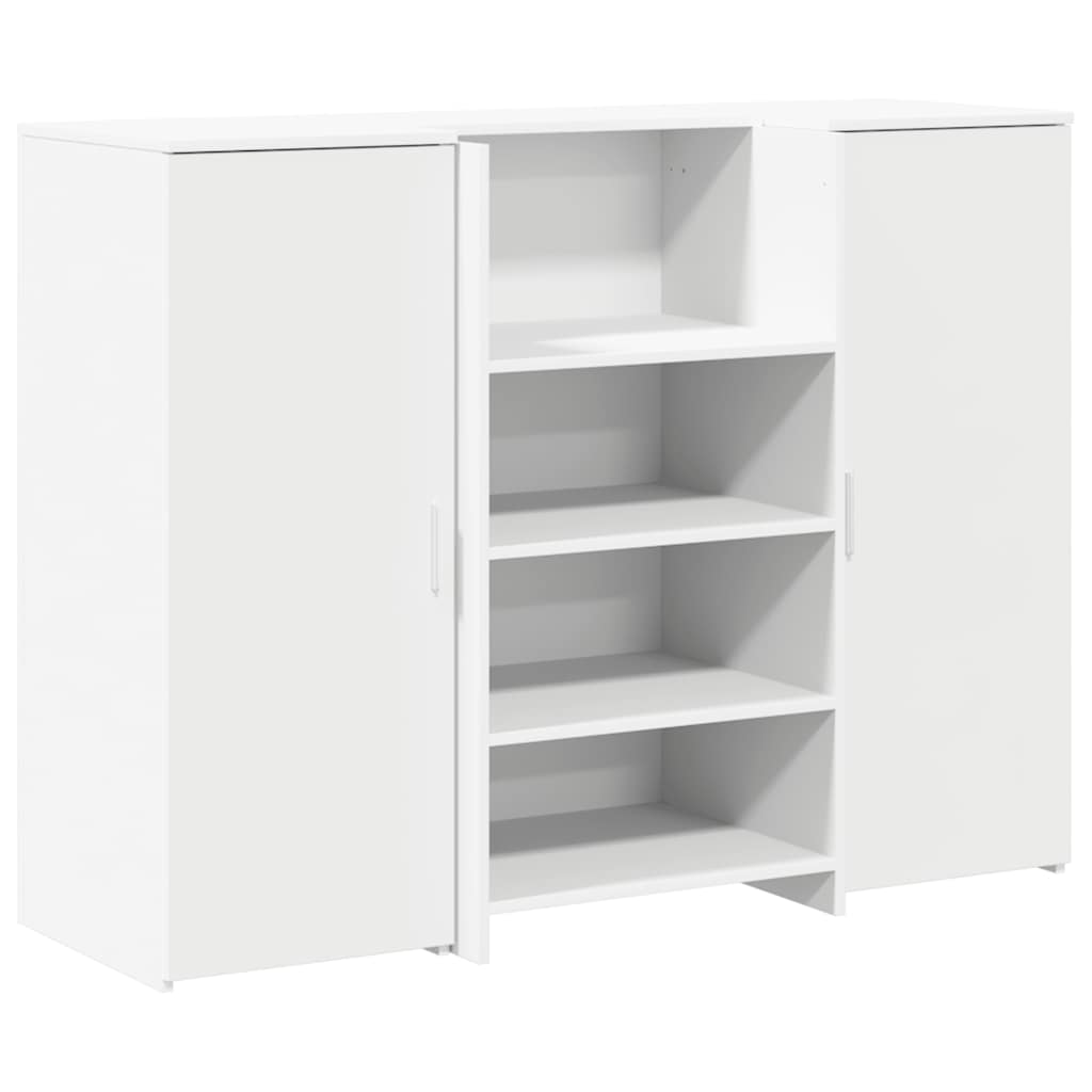 Γραφείο υποδοχής  Λευκό 135x50x103,5 cm Κατασκευασμένο ξύλο
