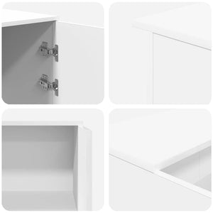 Γραφείο υποδοχής  Λευκό 135x50x103,5 cm Κατασκευασμένο ξύλο