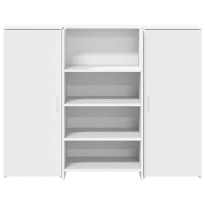 Γραφείο υποδοχής  Λευκό 135x50x103,5 cm Κατασκευασμένο ξύλο