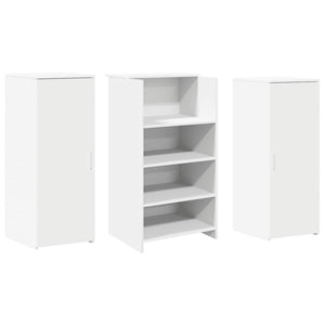 Γραφείο υποδοχής  Λευκό 135x50x103,5 cm Κατασκευασμένο ξύλο