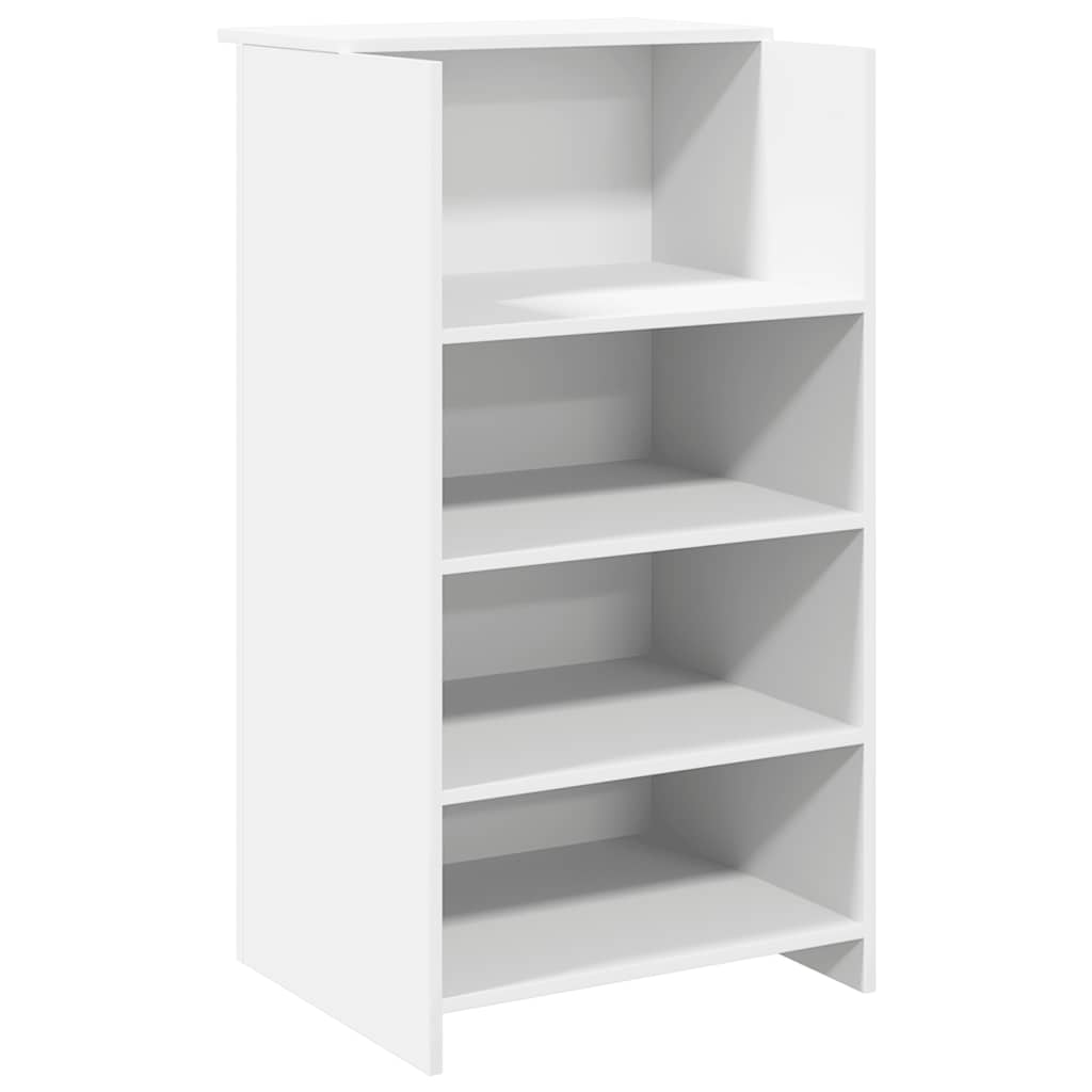 Γραφείο υποδοχής  Λευκό 135x50x103,5 cm Κατασκευασμένο ξύλο