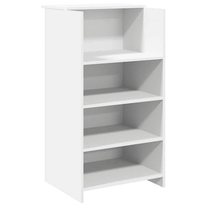 Γραφείο υποδοχής  Λευκό 135x50x103,5 cm Κατασκευασμένο ξύλο