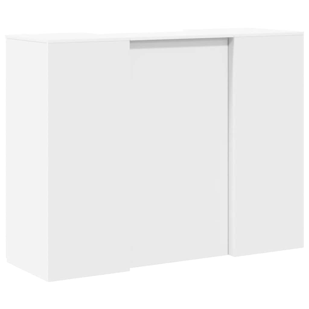 Γραφείο υποδοχής  Λευκό 135x50x103,5 cm Κατασκευασμένο ξύλο