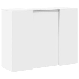 Γραφείο υποδοχής  Λευκό 135x50x103,5 cm Κατασκευασμένο ξύλο