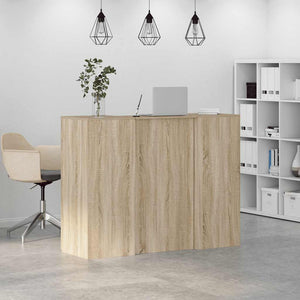 Γραφείο υποδοχής Sonoma Δρυς 135x50x103,5εκ. Επεξεργασμένο Ξύλο