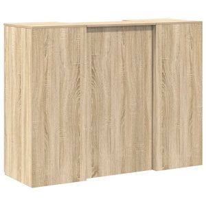 Γραφείο υποδοχής Sonoma Δρυς 135x50x103,5εκ. Επεξεργασμένο Ξύλο