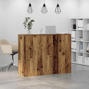 Γραφείο υποδοχής Παλιό Ξύλο 135x50x103,5 εκ. Επεξεργασμένο Ξύλο - Pakobazaar