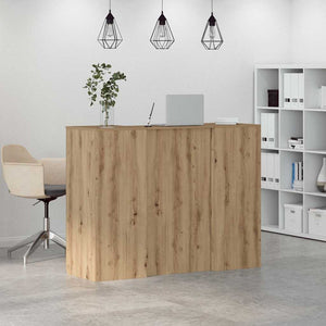 Γραφείο υποδοχής 135x50x103,5 εκ. Επεξεργασμένο Ξύλο - Pakobazaar