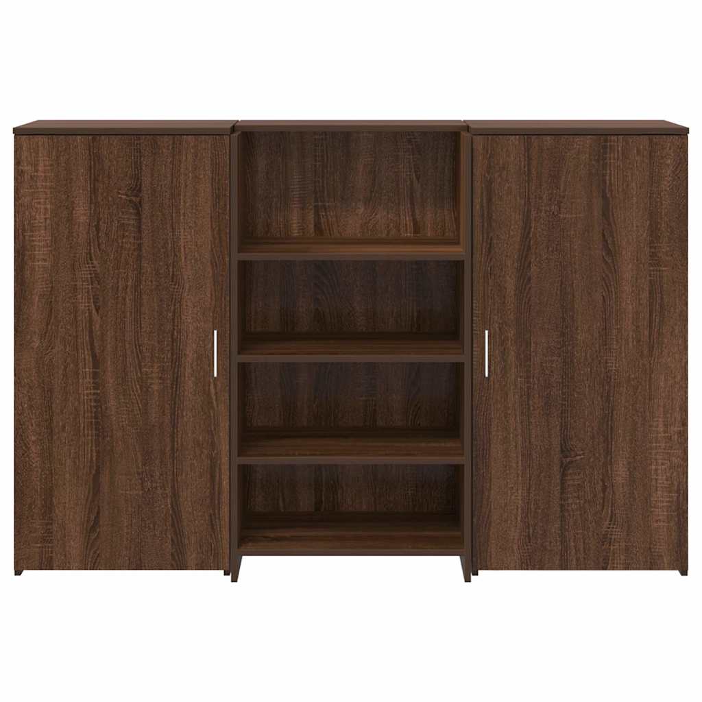 Γραφείο υποδοχής Καφέ Δρυς 155x50x103,5 εκ. Επεξεργασμένο Ξύλο